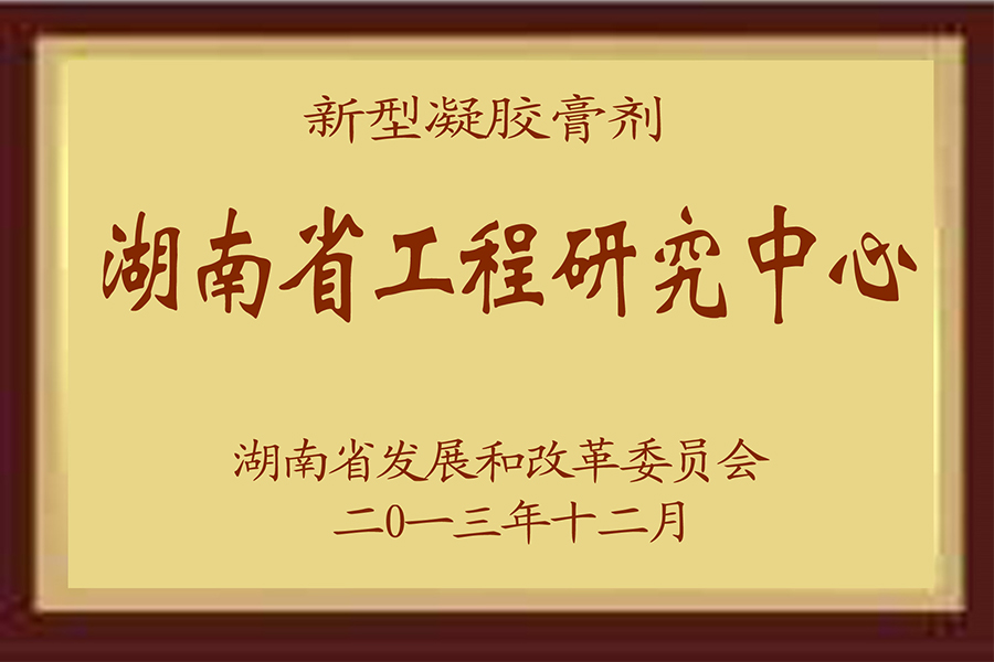 新型凝胶膏剂湖南省工程研究中心简介